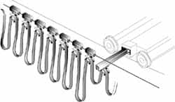 HUBBELL WORKPLACE SOLUTIONS 25 Ft. Long x 0.6 to 0.94 Inch Diameter, Wire Rope Travel Round Cable Festoon Kit