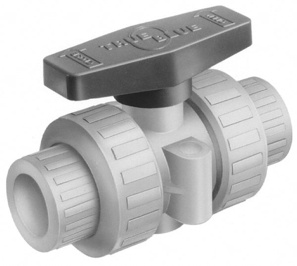 PLAST-O-MATIC 11/2 Pipe, Full Port, CPVC True Union Design Ball Valve