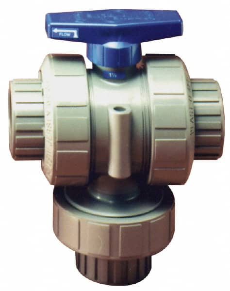 PLAST-O-MATIC 2 Pipe, PVC True Union Design Ball Valve