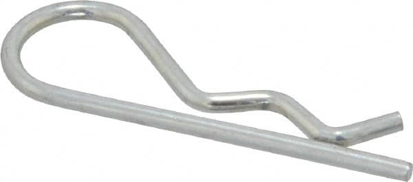 MSC 1/4 to 1/2 Shaft Diam, 15/16 Long, 1/16 Wire Diam, Hair Pin Cotter