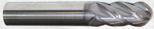 ACCUPRO 3/4 Diam, 1 LOC, 4 Flute Solid Carbide Ball End Mill