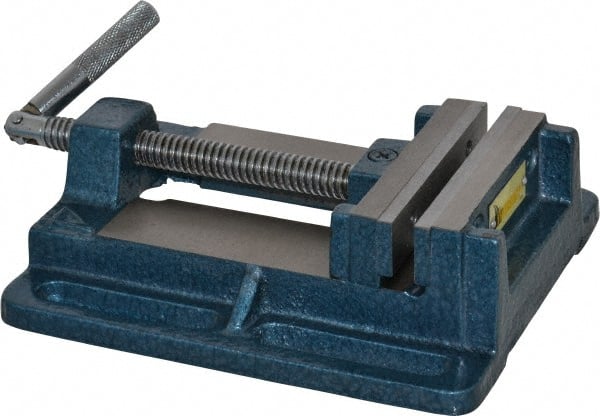 MSC INDUSTRIAL 313/16 Jaw Opening Capacity x 1 Throat Depth, Horizontal Drill Press Vise
