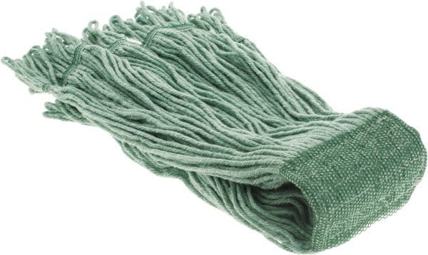 PRO-SOURCE 5 Green Head Band, XLarge Blended Fiber Loop End Mop Head