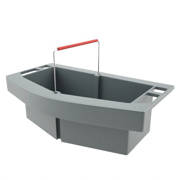 Rubbermaid® Commercial RUBBERMAID COMMERCIAL PROD. Maid Caddy, Two Compartments, 16 x 9 x 5, Gray