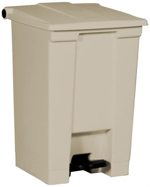 Rubbermaid® Commercial RUBBERMAID COMMERCIAL PROD. Indoor Utility StepOn Waste Container, 12 gal, Plastic, Beige
