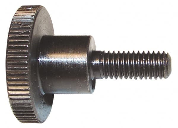 MORTON MACHINE WORKS M5x0.80 Knurled Shoulder Grade C1018 Steel Thumb Screw