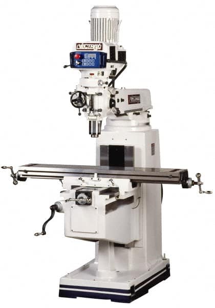 VECTRAX 10 x 54 5 hp 220V Electronic Variable Speed Control 3 Phase Knee Milling Machine