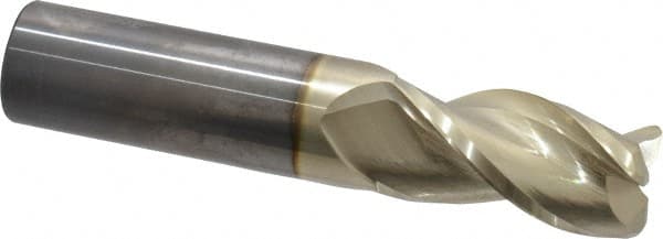 ACCUPRO 1 Diam 3 Flute Solid Carbide 0.12 Corner Radius End Mill