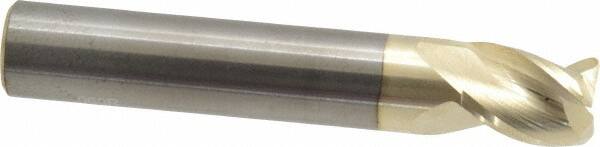 ACCUPRO 1/2 Diam 3 Flute Solid Carbide 0.06 Corner Radius End Mill