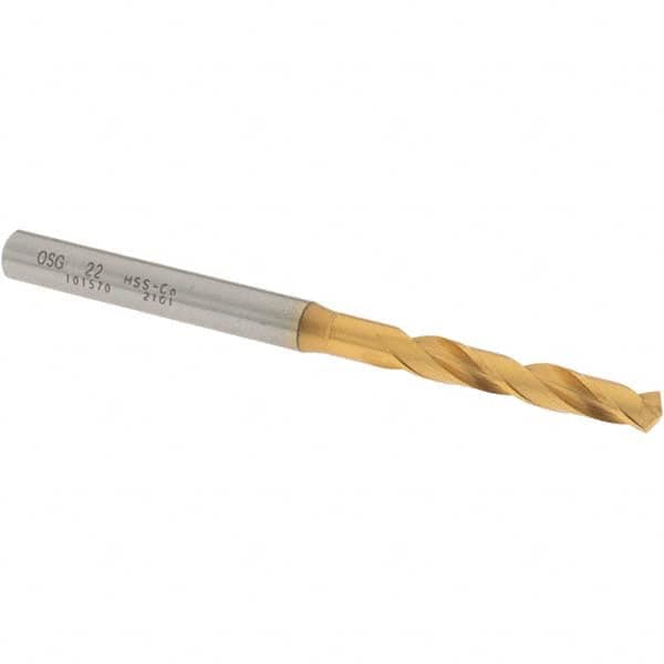 OSG #22 130&deg; Spiral Flute Cobalt Screw Machine Drill Bit