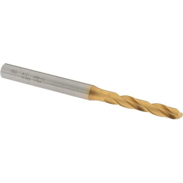 OSG #12 130&deg; Spiral Flute Cobalt Screw Machine Drill Bit