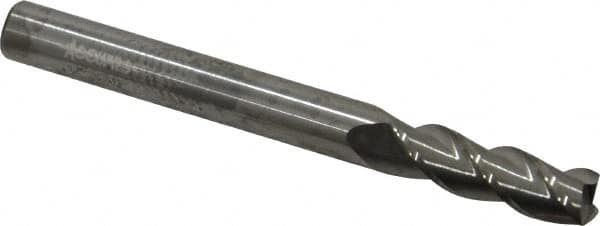 ACCUPRO 1/4, 3/4 LOC, 1/4 Shank Diam, 21/2 OAL, 3 Flute, Solid Carbide Square End Mill
