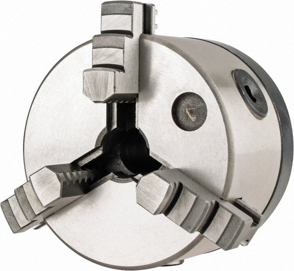 MSC INDUSTRIAL 3 Jaws, 4 Diam, Self Centering Manual Lathe Chuck