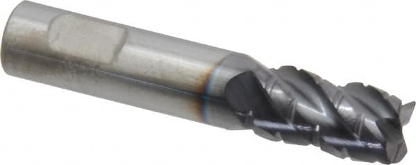 PROMAX 3/8 Diam 4Flute 40&deg; Solid Carbide 0.02 Corner Radius Roughing & Finishing End Mill