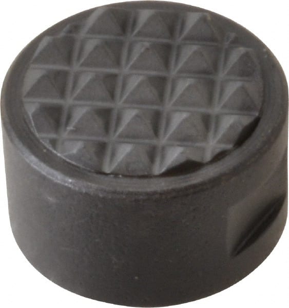 FAIRLANE 1/428 Thread, 3/4 Diam, 1/2 High, Threaded, Fine Tooth Grade Diamond Serration Tooth Pattern, Carbide Tipped, Round Positioning Gripper