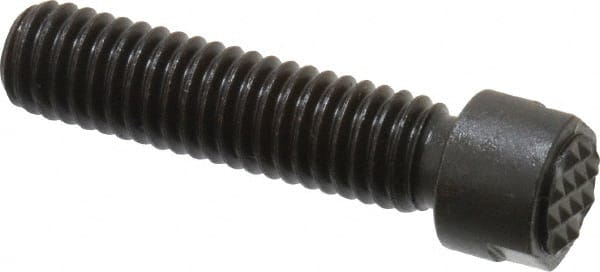 FAIRLANE Serrated Tooth, 3/816, 1/8 Internal Hex, 11/2 Shank Length, 11/2 Thread Length, Black Oxide Finish, Round Head, Adjustable Positioning Gripper