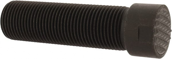 FAIRLANE Serrated Tooth, 3/416, 5/16 Internal Hex, 21/2 Shank Length, 21/2 Thread Length, Black Oxide Finish, Round Head, Adjustable Positioning Gripper