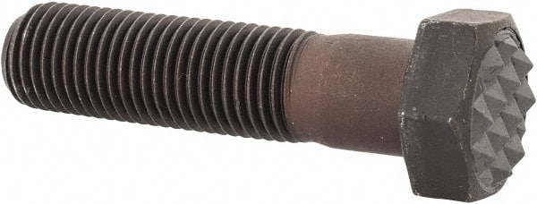 FAIRLANE Serrated Tooth, 3/824, 11/2 Shank Length, 11/8 Thread Length, Black Oxide Finish, Hex Head, Adjustable Positioning Gripper