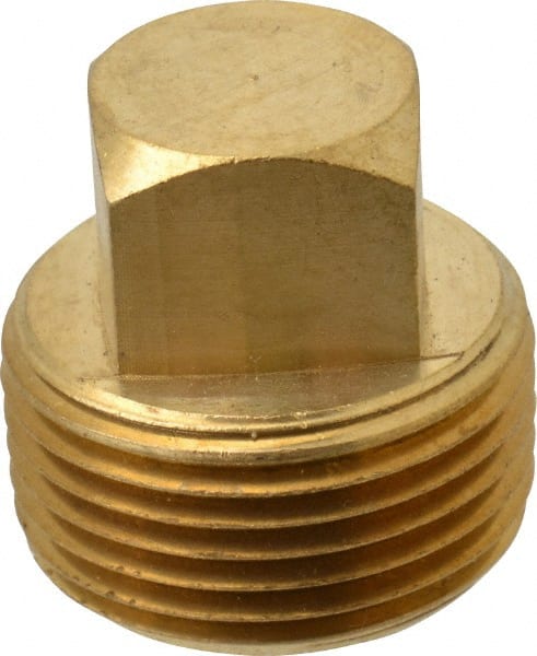EATON 3/4 Male Thread, Brass Industrial Pipe Square Head Plug