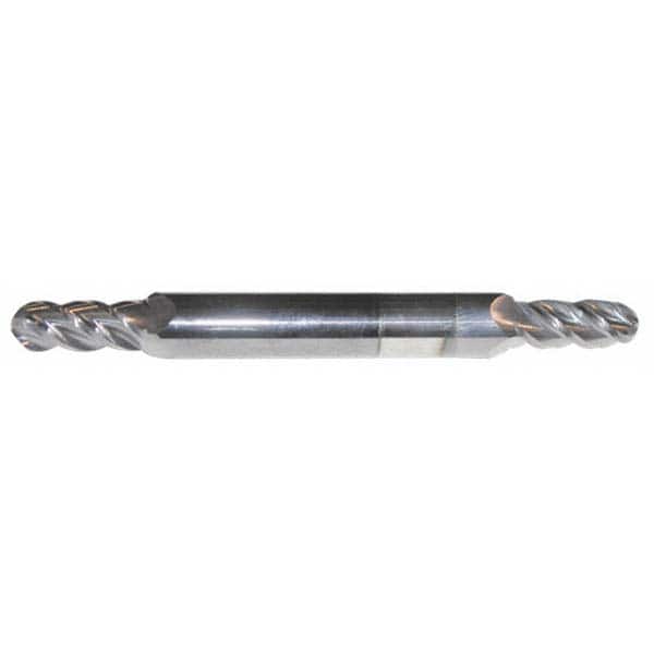 ACCUPRO 15/64 Diam, 1/2 LOC, 4 Flute Solid Carbide Ball End Mill