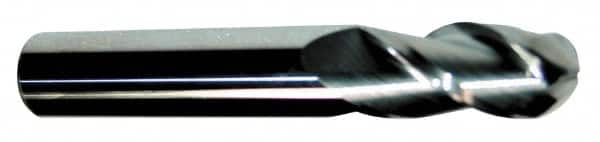 ACCUPRO 27/64 Diam, 1 LOC, 3 Flute Solid Carbide Ball End Mill
