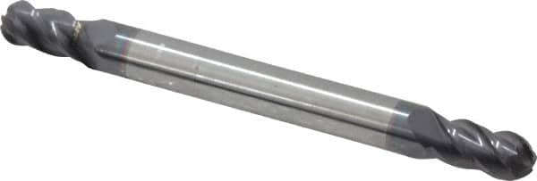 ACCUPRO 11/64 Diam, 5/16 LOC, 4 Flute Solid Carbide Ball End Mill