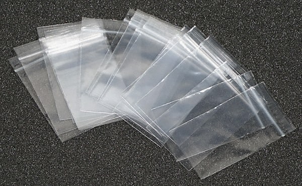 MSC INDUSTRIAL Pack of (1,000) 2 x 3 2 mil SelfSeal Poly Bags