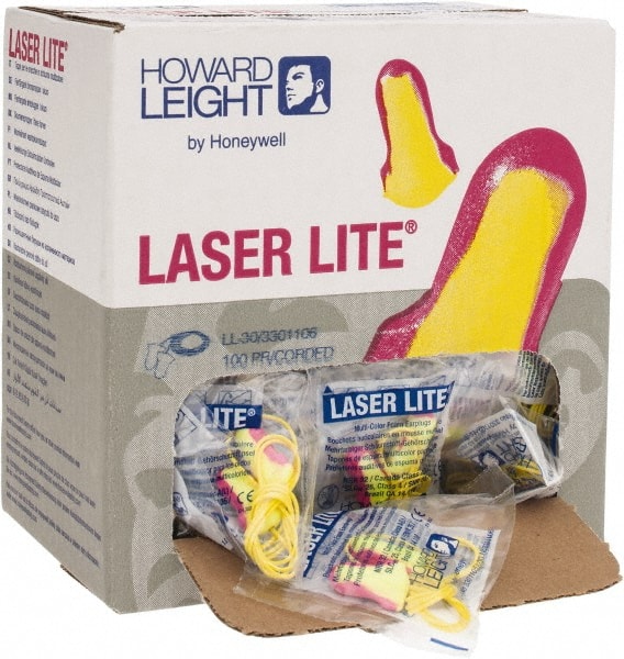 HOWARD LEIGHT BY HONEYWELL HONEYWELL-SPERI LASER LITE MULTICOLOR FOAM EAR PLUGS CORDED
