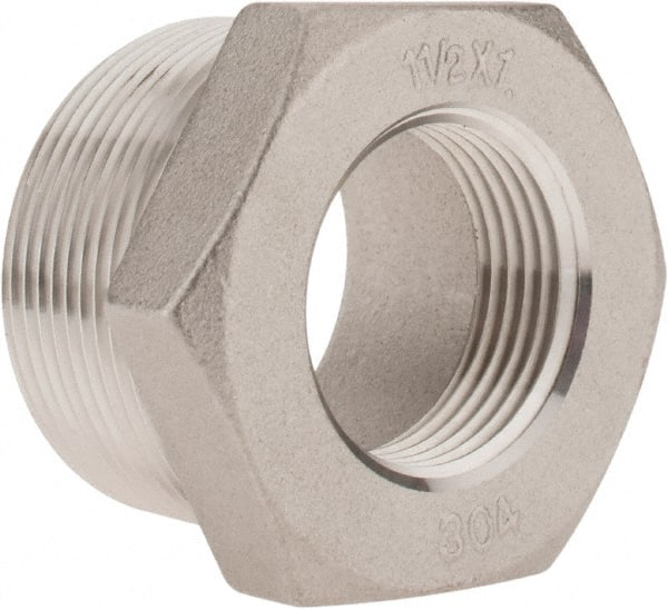MERIT BRASS 11/2 x 1 304 Stainless Steel Pipe Hex Bushing