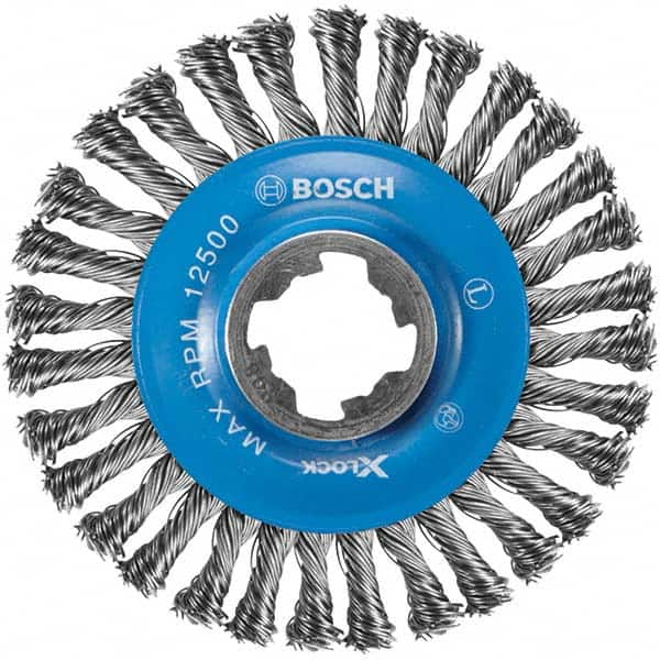 BOSCH 41/2 OD, 5/8 Arbor Hole, Knotted Carbon Wheel Brush