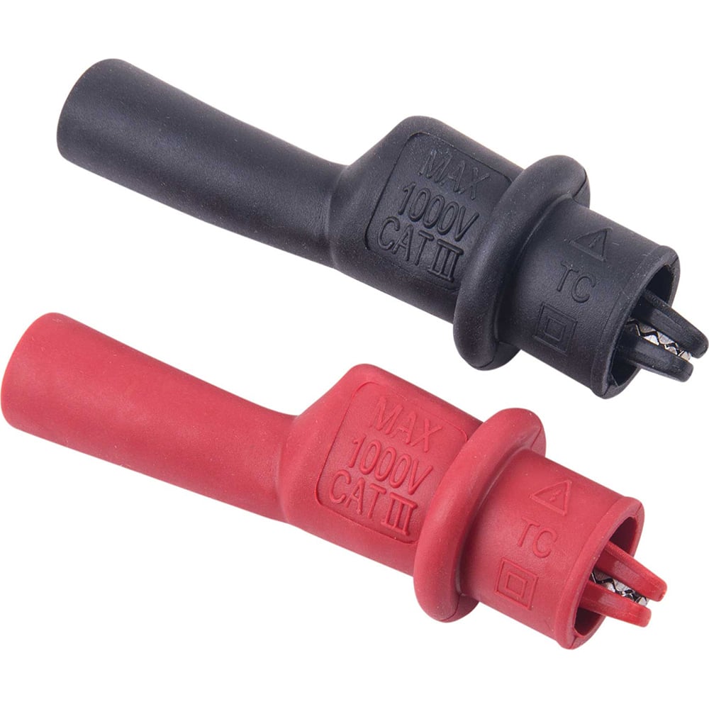 REED INSTRUMENTS Electrical Test Equipment Accessories; Accessory Type: Alligator Clip Set ; For Use With: REED R1050 & Test Leads that accept 0.16 (4mm) diameter shrouded banana connectors ; Color: Black; Red