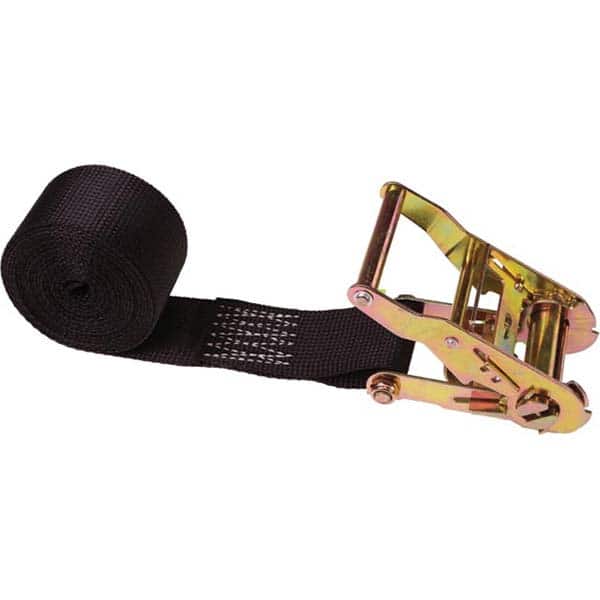 US CARGO CONTROL Slings & Tiedowns (LoadRated); Type: Ratchet Tie Down ; Width (Inch): 2 ; Load Capacity (Lb.): 1467.000 ; Material: Polyester ; Strap Type: Ratchet Strap ; Color: Black