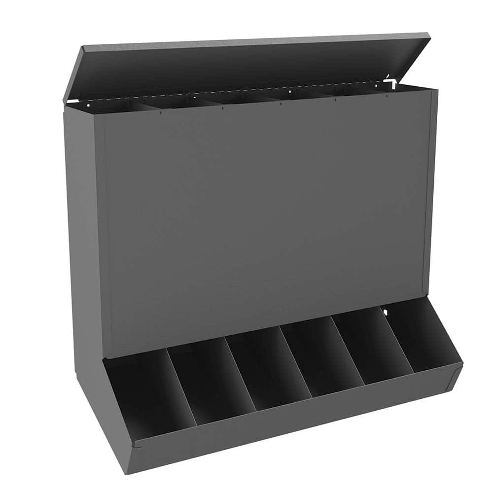 DURHAM Job Site Tool Storage; Type: Gravity Feed Dispenser ; Color: Gray ; Width (Inch): 7.5 ; Material: Steel