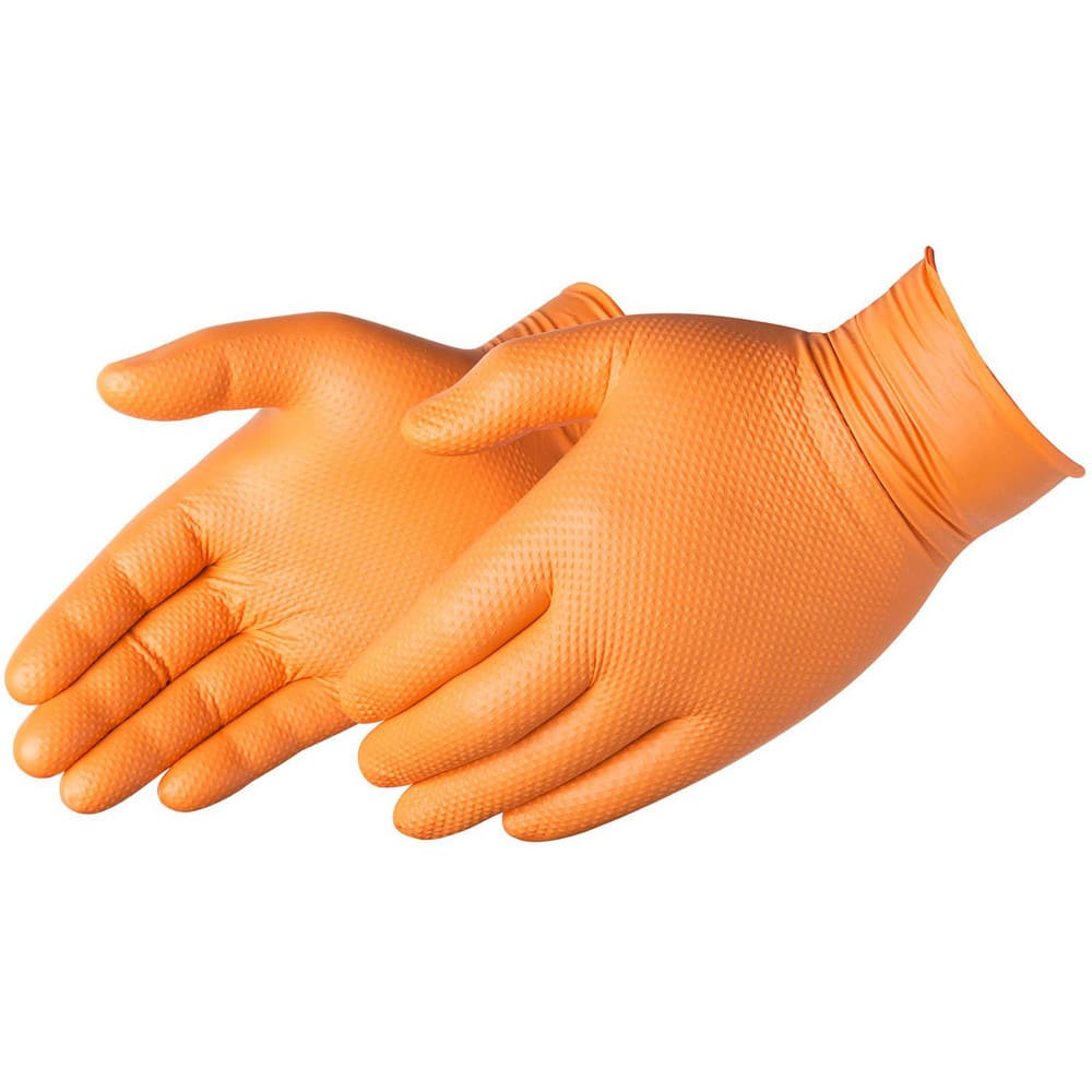 LIBERTY SAFETY Disposable/Single Use Gloves; Primary Material: Nitrile ; Coating Material: Nitrile ; Length (Inch): 91/2 ; Powdered: No ; Thickness Range: 7 mil and Thicker ; Thickness (mil): 8.0000