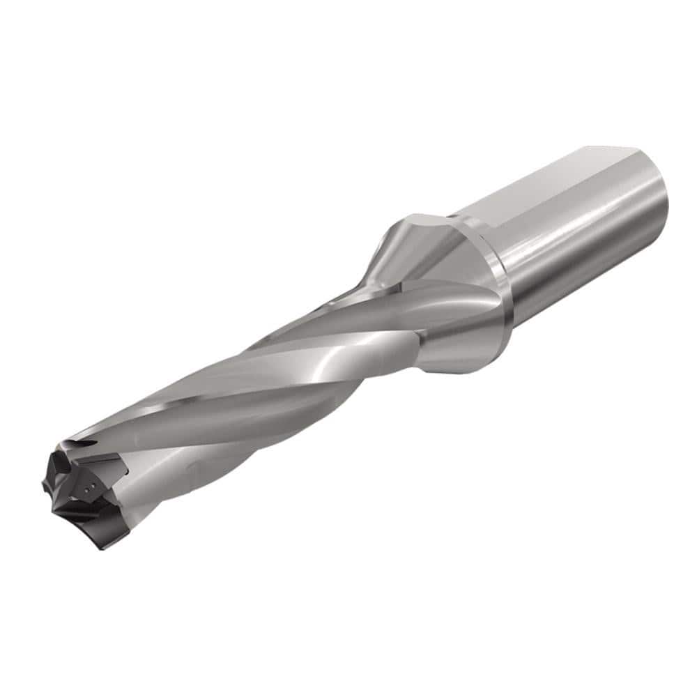 ISCAR Replaceable Tip Drill: 0.906 to 0.941 Drill Dia, 2.912 Max Depth, 1.25 Flatted Shank