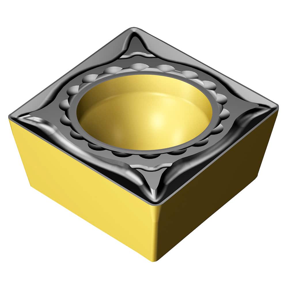 SANDVIK COROMANT Turning Inserts; Insert Style: CPMT ; Insert Size: 21.51 ; Material: Carbide ; Inscribed Circle (Decimal Inch): 0.25 ; Thickness (Decimal Inch): 0.0938 ; Corner Radius (Decimal Inch): 0.0156