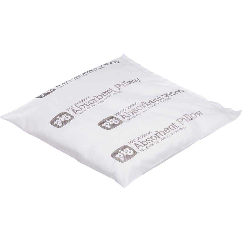 NEW PIG Sorbent Pillows; Application: Oil Only ; Capacity per Package (Gal.): 10gal ; Length (Inch): 17.00 ; Total Package Absorption Capacity: 10gal ; Filler Material: Polypropylene