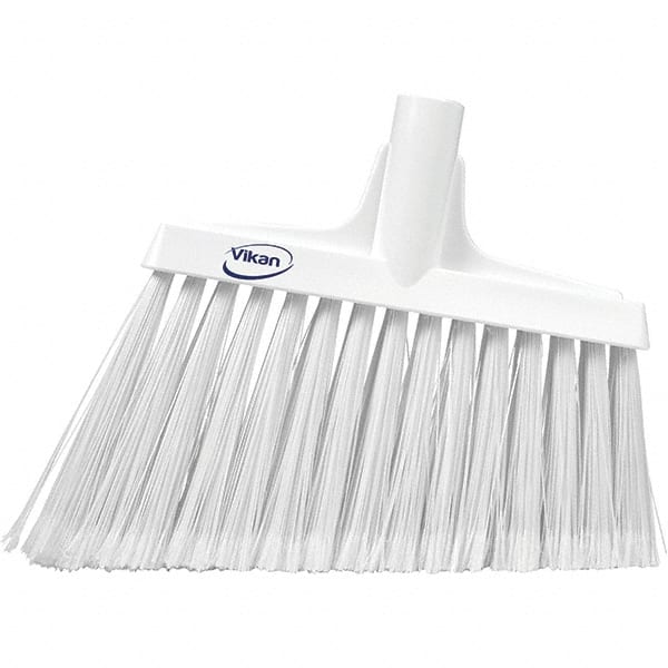 VIKAN 111/2 Wide, White Polyester Bristles, Angled Broom