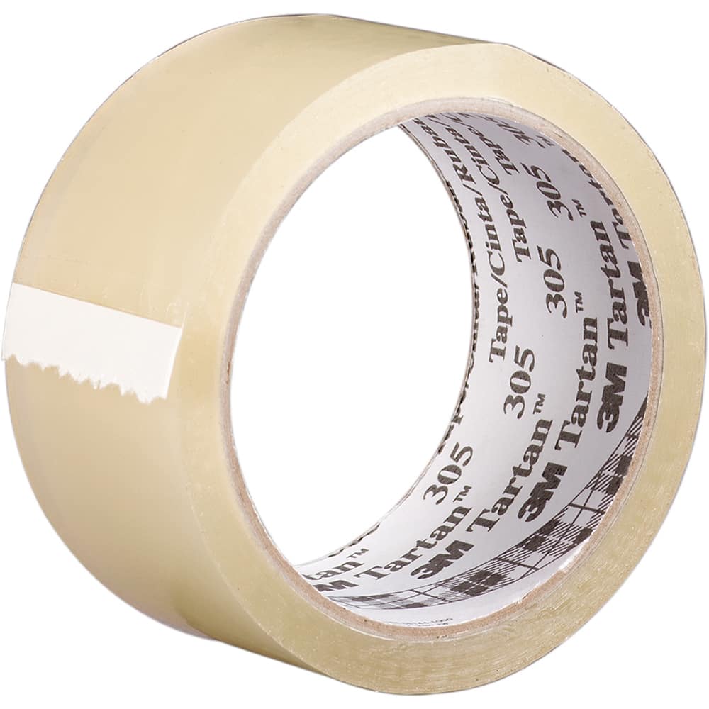 3M MMM Box Sealing & Label Protection Tape; Tape Number: 305 ; Thickness (mil): 1.8000 ; Length (yd): 54.68 (Yards); Length: 50.000 ; Width (Inch): 1.89 ; Width (mm): 48.00
