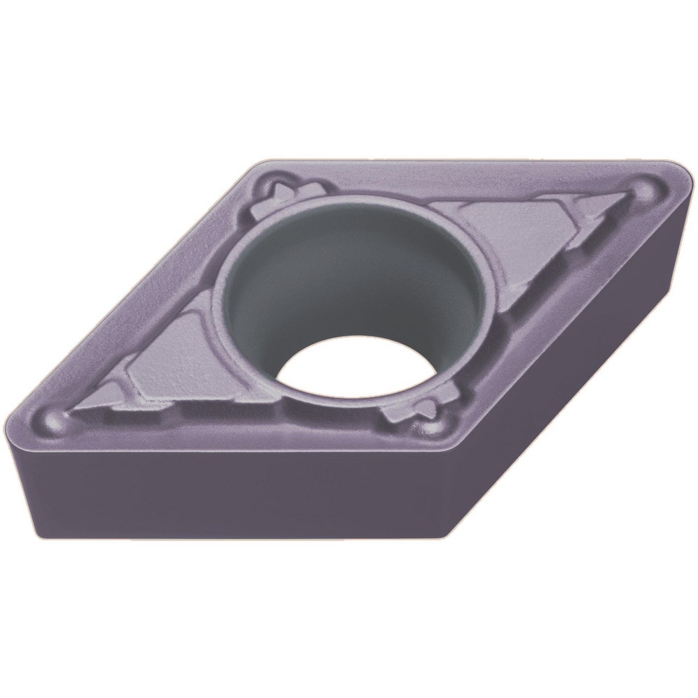 MITSUBISHI Turning Inserts; Insert Style: DCMT ; Insert Size Code: 3 ; Insert Shape: Rhombic 550 ; Included Angle: 55.00 ; Inscribed Circle (Decimal Inch): 0.3750 ; Corner Radius (Decimal Inch): 0.0079