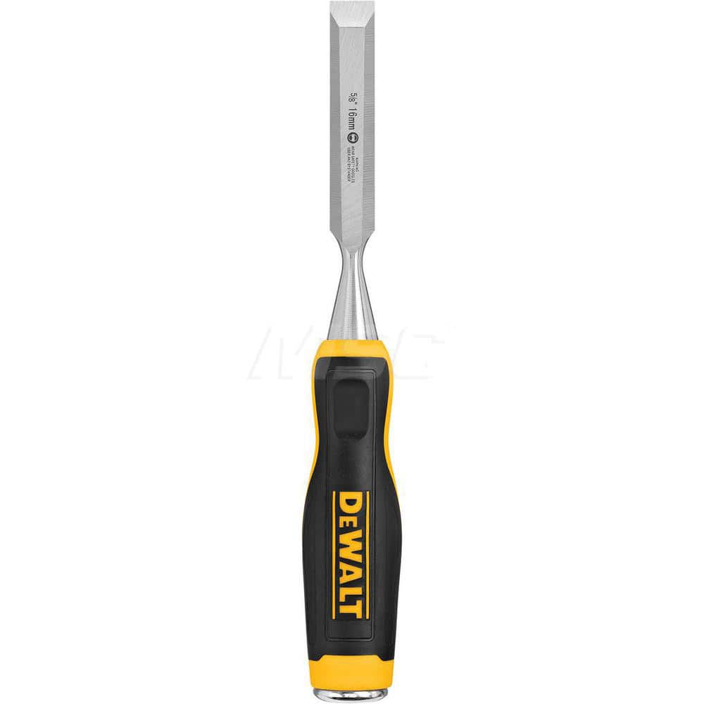 DEWALT Chisels; Chisel Style: Wood ; Blade Width (Inch): 5/8 ; Overall Length Range: 3 6.9 ; Overall Length (Inch): 6 ; Tip Size (Inch): 5/8 ; Handle Material: Ergonomic Handle