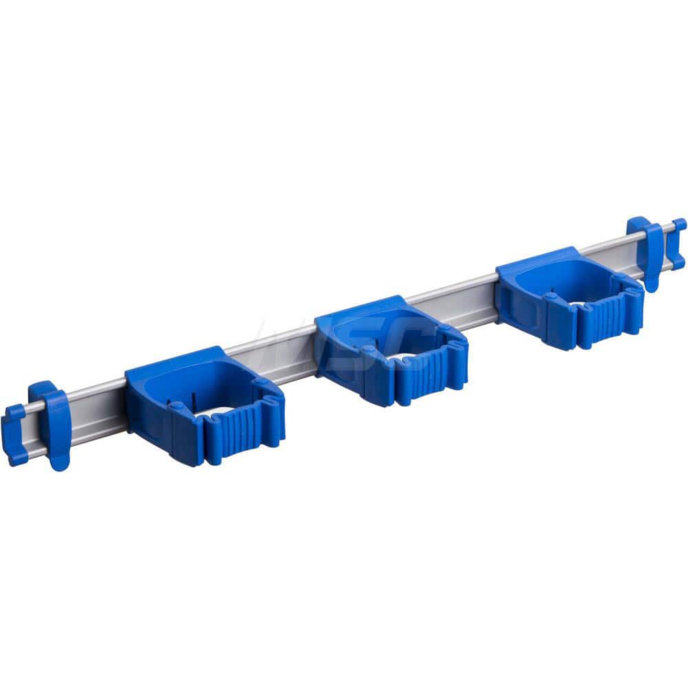 TOOLFLEX ONE Mop & Broom Wall Hooks; Number Of Holders: 3.000 ; Finish/Coating: Smooth ; Material: Aluminum; POM; PP; TPE ; Color: Blue