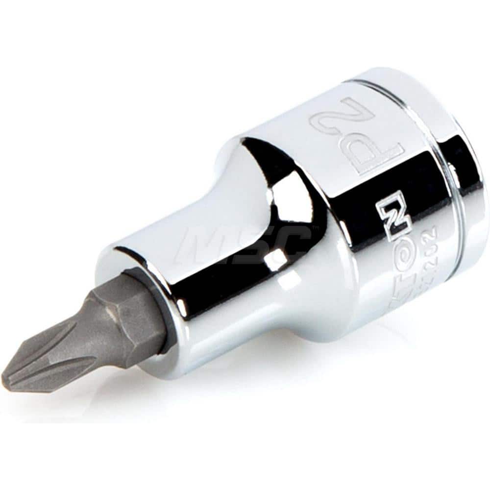 TEKTON Screwdriver & Drag Link Sockets; Type: Phillips Screwdriver Socket ; Drive Size (Inch): 1/2 ; Point Size: #2