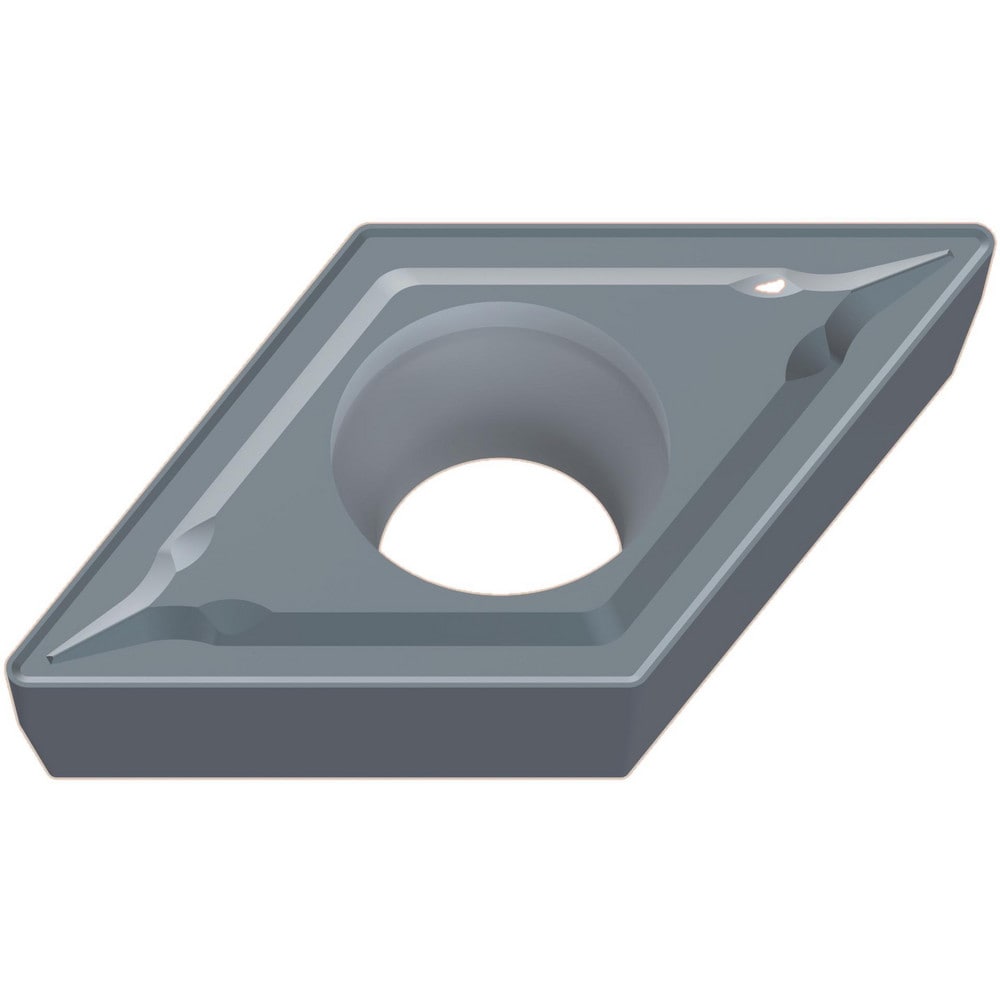 MITSUBISHI Turning Inserts; Insert Style: DCMT ; Insert Size Code: 2 ; Insert Shape: Rhombic 550 ; Included Angle: 55.00 ; Inscribed Circle (Decimal Inch): 0.2500 ; Corner Radius (Decimal Inch): 0.0312