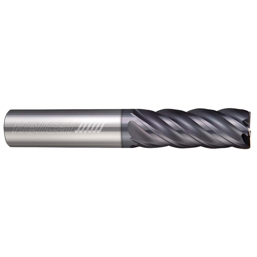 HELICAL SOLUTIONS Corner Radius & Corner Chamfer End Mills; Mill Diameter (Inch): 1/2 ; Mill Diameter (Decimal Inch): 0.5000 ; Mill Diameter (mm): 12.70 ; Number Of Flutes: 5 ; Length of Cut (Inch): 5/8 ; Single Or Double End: Single