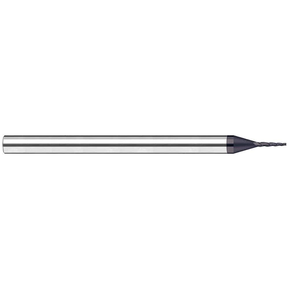 HARVEY TOOL 3&deg; per Side 1/8 Small End Diam 5/8 LOC 3Flute Solid Carbide Tapered Square End Mill