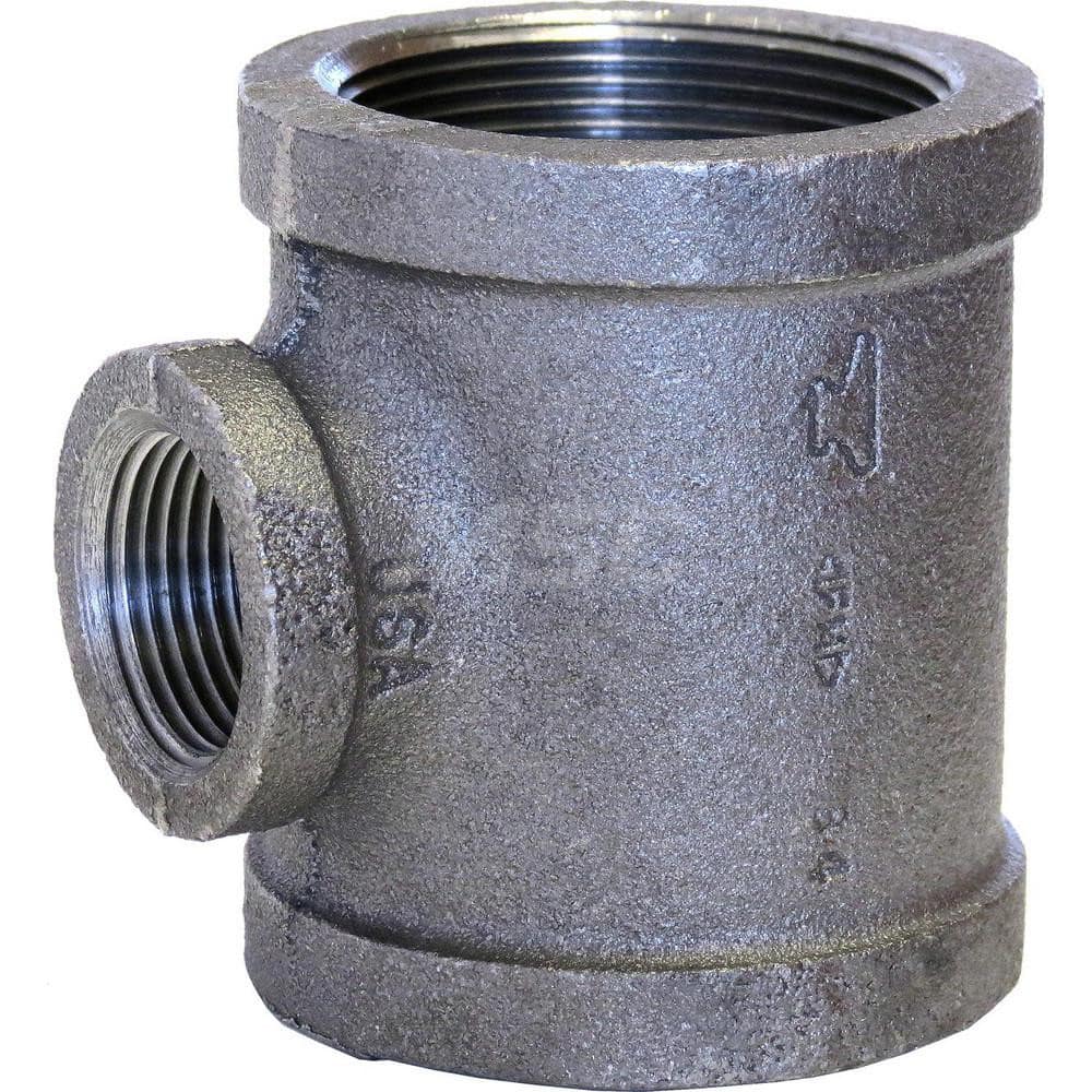 ANVIL Black Pipe Fittings; Type: Tee; 150 # Domestic Malleable Iron Fitting ; Fitting Type: Tee ; Fitting Size: 2 x 1 x 2; 2 x 1 x 2 (Inch); Fitting Size: 2 x 1 x 2 ; End Connections: Thread x Thread ; Material: Malleable Iron