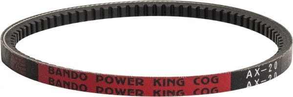 BANDO Section AX, 1/2 Wide, 22 Outside Length, VBelt