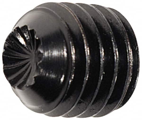 MSC INDUSTRIAL #1024 UNC, 5/8 OAL, Knurled Cup Point Set Screw
