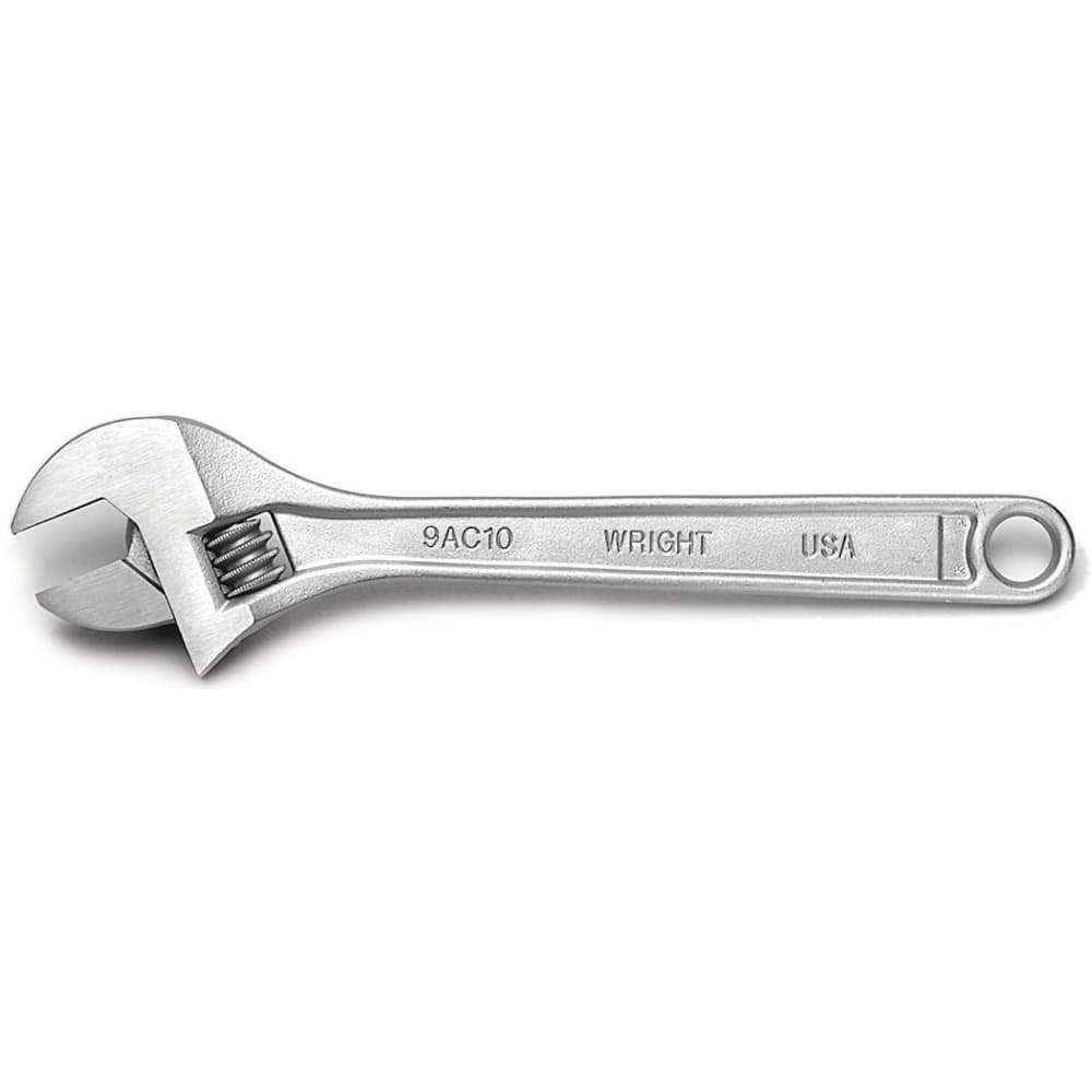 WRIGHT TOOL 8 ADJUSTABLE WRENCH CHROME OLD # 9410